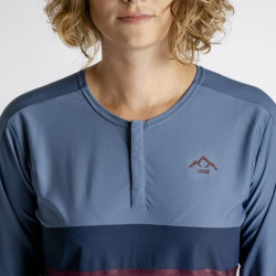 Джерси женская IXS Flow XTG LS henley Raisin-Marine, 34, 2024 473-510-3670-047-34