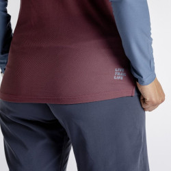 Джерси женская IXS Flow XTG LS henley Raisin-Marine, 34, 2024 473-510-3670-047-34