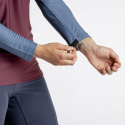 Джерси женская IXS Flow XTG LS henley Raisin-Marine, 38, 2024 473-510-3670-047-38