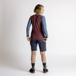 Джерси женская IXS Flow XTG LS henley Raisin-Marine, 38, 2024 473-510-3670-047-38