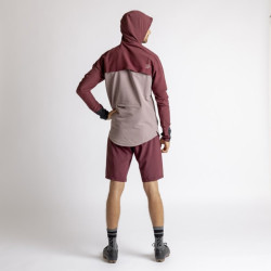 Толстовка IXS Carve Digger EVO hooded Taupe-Raisin, S, 2024 473-510-3470-156-S