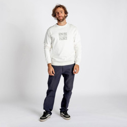 Толстовка IXS Brand organic 2.0 sweater Offwhite, S, 2024 473-510-4072-001-S