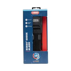 Сегментный велозамок Abus Bordo 6000KA/90 см BK SH, черный, с сигнализацией 05-0078304