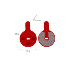 Тормозные колодки Toopre TP-07D металл, для Clarks, Kugoo