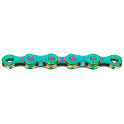 Цепь KMC X12 Waxed 12ск. 126L Aurora Green BX12AG126W
