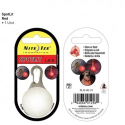Маркер светящийся Nite Ize SpotLit красный, на карабине SLG-06-10