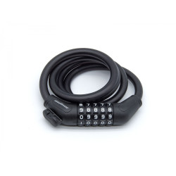 Велозамок Author ASL-44 SpirCod, 10х1000 мм, черный 8-17060225