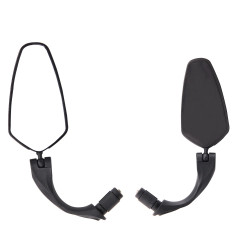 Треугольное зеркало заднего вида, 116х65 мм, панорамное, удлиненное, в торец руля, черный 00-190865