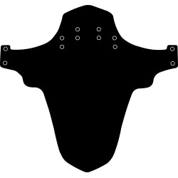 Переднее крыло-щиток 26-29", крепление на вилку 210 мм, длина 253 мм, гибкий пластик, с хомутами, черный 00-190870