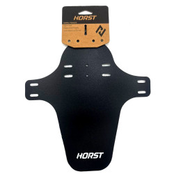 Переднее крыло-щиток Horst 26-29", крепление на вилку ширина 260 мм, длина 270 мм, гибкий пластик, с хомутами, черный 00-190875
