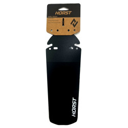 Заднее крыло-щиток Horst 26-29", крепление под седло, длина 300 мм, гибкий пластик, с хомутом, черный 00-190876