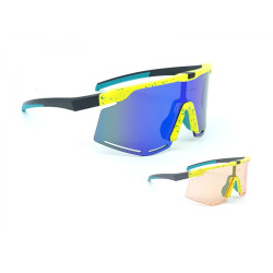 Очки Author ZX8 S!BRIGHT, +футляр, две пары линз 100% защита от UV (кат 1+кат 3), yellow-neon/green 8-9201603