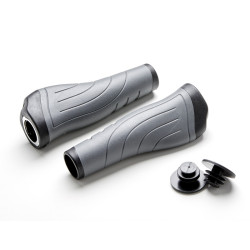 Эргономичные грипсы Clarks .CL234, Lock on, 130 мм, серо-черный 3-192