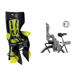Кресло детское на багажник Bellelli Summer, черный с Hi-Viz, светоотр. вставкой 0-280110