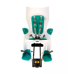 Кресло детское на подседельный штырь Bellelli Summer B-fix Relax, с изменение угла наклона, белый с бирюзовой вставкой 0-280247