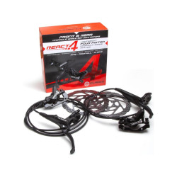 Комплект гидравлических тормозов Clarks React 4 Hydraulic Brake set, пара перед+зад, черный 3-627