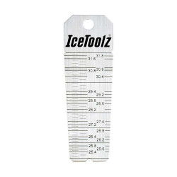 Измеритель толщины подседельного штыря IceToolz E326 The Wat Seat Tube Gauge, Ø25.4-31.8мм 6-800070