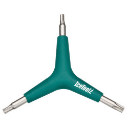 Ключ Y-образный IceToolz 70T2 Star Key Wrench, Kraton Grip, звездочки TORX T25/T30/T40 6-800090