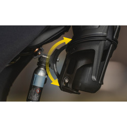 Крепление для флягодержателя под седло Topeak Tri-Backup Elite 2, Nano AirBooster в комплекте TBU-ELT2