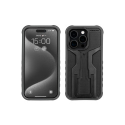 Чехол для смартфона Topeak RideCase, для iPhone 15 Pro, с креплением RideCase Mount, черный/серый TT9887BG
