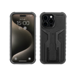 Чехол для смартфона Topeak RideCase, для iPhone 15 Pro Max, с креплением RideCase Mount, черный/серый TT9888BG
