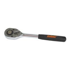 Ключ-трещотка с храповиком IceToolz 43R43 под квадрат 1/2" Two-Way Ratchet Wrench, рукоятка 245мм±5/ 9.6" 6-800207
