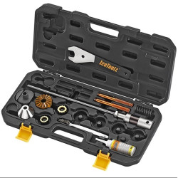 Набор для обработки рулевого стакана IceToolz E181 Head Tube Reaming & Facing Tool 1" и 1-1/8", в кейсе 6-800039