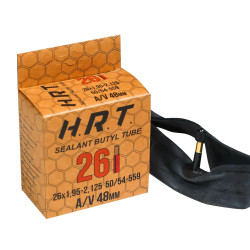 Антипрокольная камера H.R.T. Sealant Butyl Tube 26" 1,95-2,125 (50/54-559), AV48 мм, с герметиком 00-009911