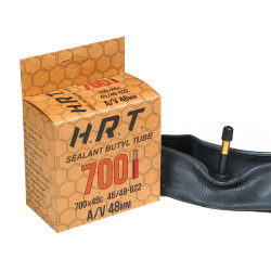 Антипрокольная камера H.R.T. Sealant Butyl Tube 28" 1,75 (700x45C), AV48 мм, с герметиком 00-009925