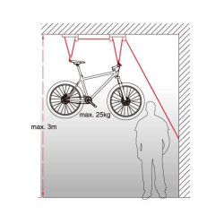 Крепеж для велосипеда к потолку IceToolz P621 Eagle Bicycle Lifter 6-800025