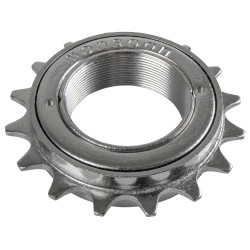 Односкоростная трещотка, 16T, для Singlespeed, 1/2x1/8", резьба BSA, хромированная, серебристый 5-700171