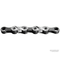 Цепь KMC X9, 6,6 мм, 9 скоростей, 116 звеньев, 1/2"x11/128", с замком, серебристо-серый 6-190600
