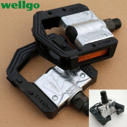 Складные педали Wellgo F265DU пластиковые, черные 6-160265