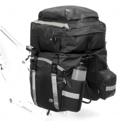 Велорюкзак-штаны Author Tourer 3в1, водонепроницаемая, на багажник, черная, 40 л 8-15000025