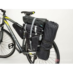 Велосумка Author A-N495, боковая на багажник, черная, 13 л, чехол 8-15000079